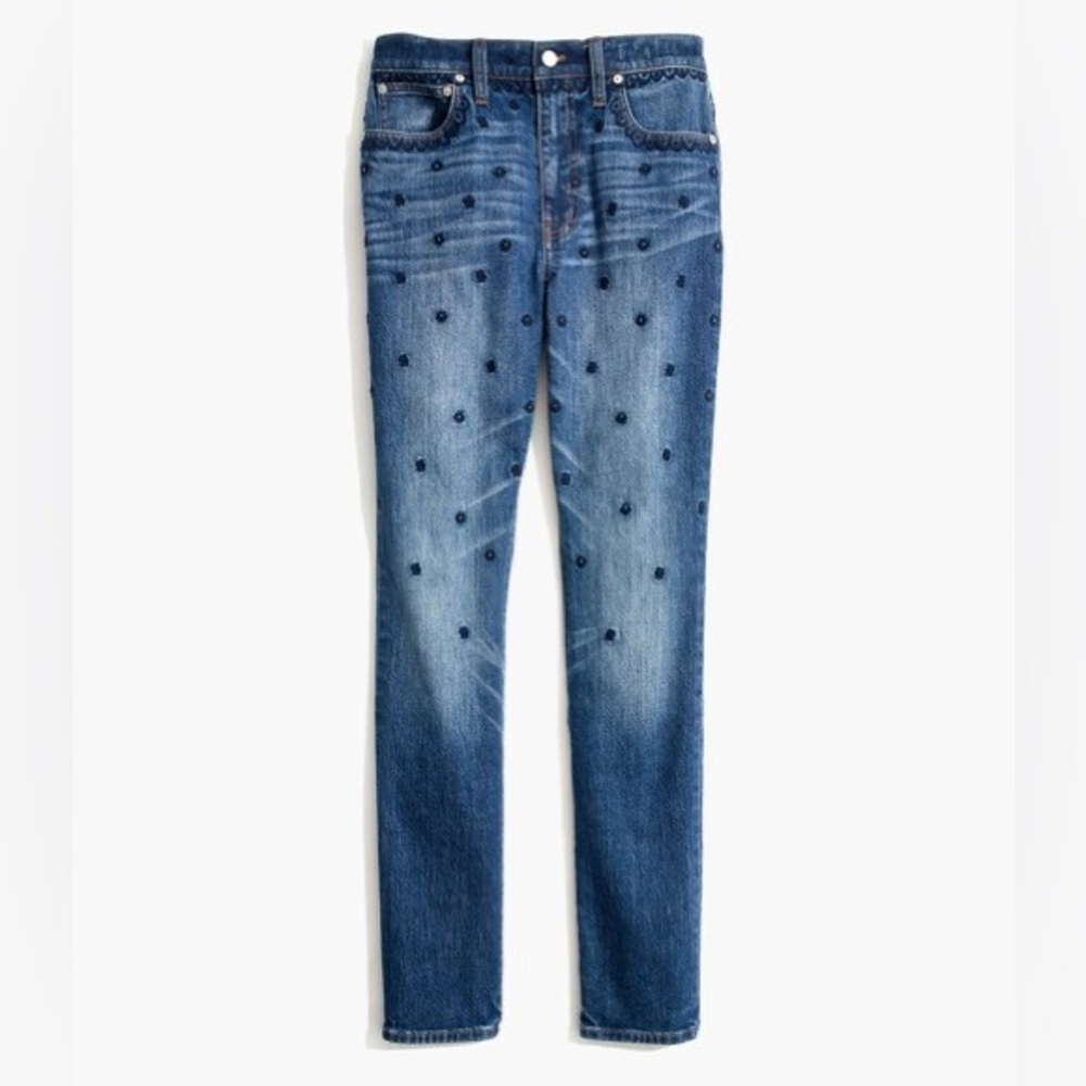 Madewell The High-Rise Slim Boyjean: Beaded Edition